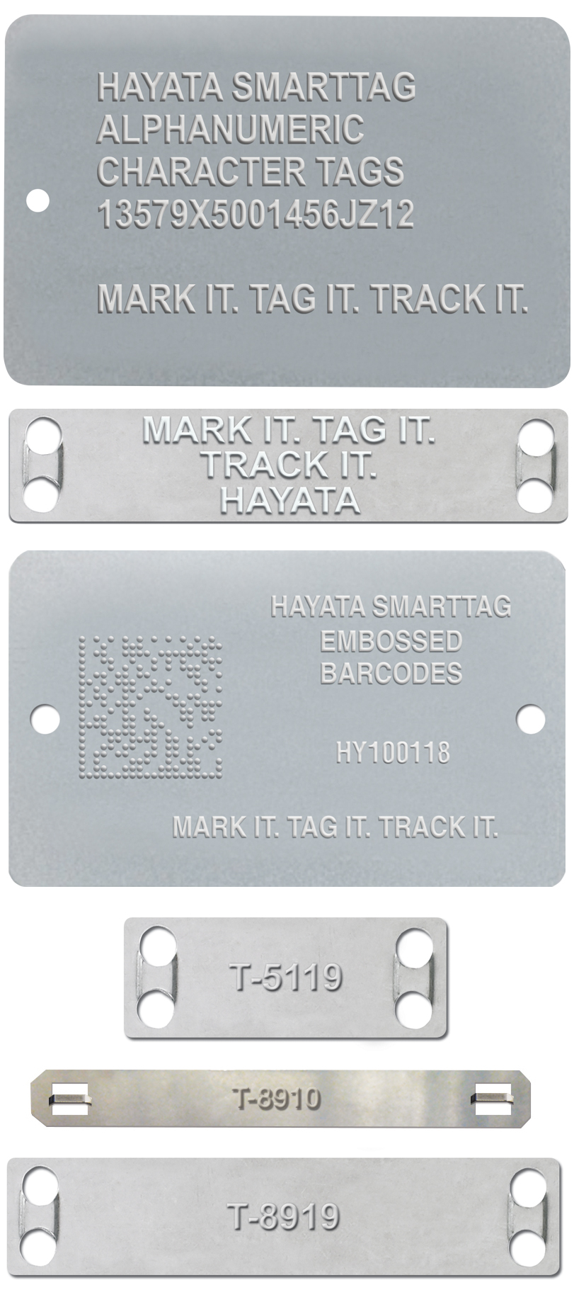 Embossed Tags - Hayata